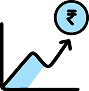 Chart growth icon